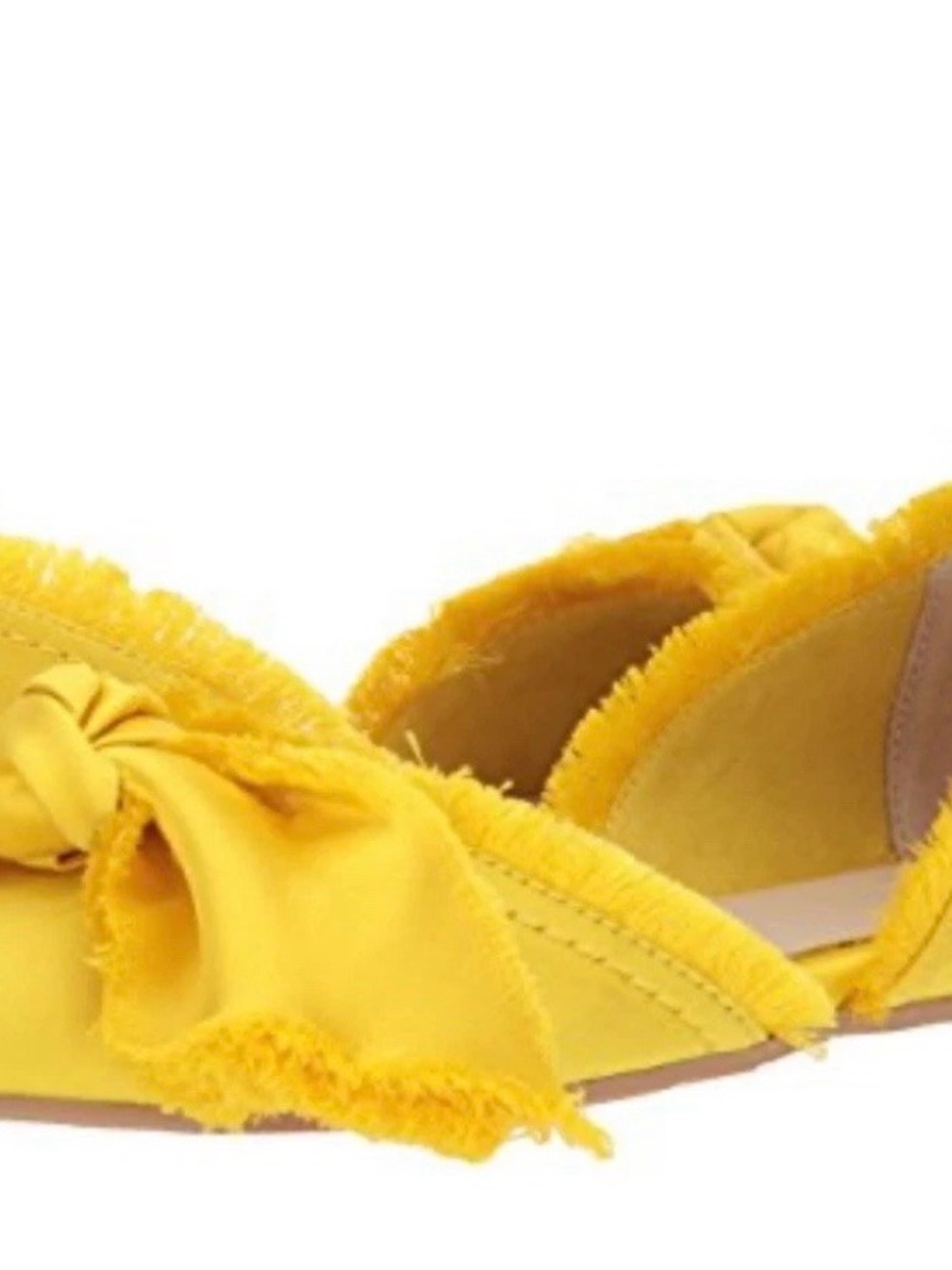 Anthropologie Seychelles Bright Yellow Bow Bed & Breakfast Shoes - Picture 3 of 10
